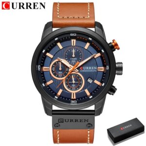 Relógio CURREN Esporte Hodinky Preto e Azul