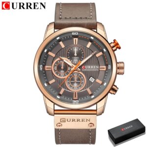 Relógio CURREN Esporte Hodinky Rose Cinza
