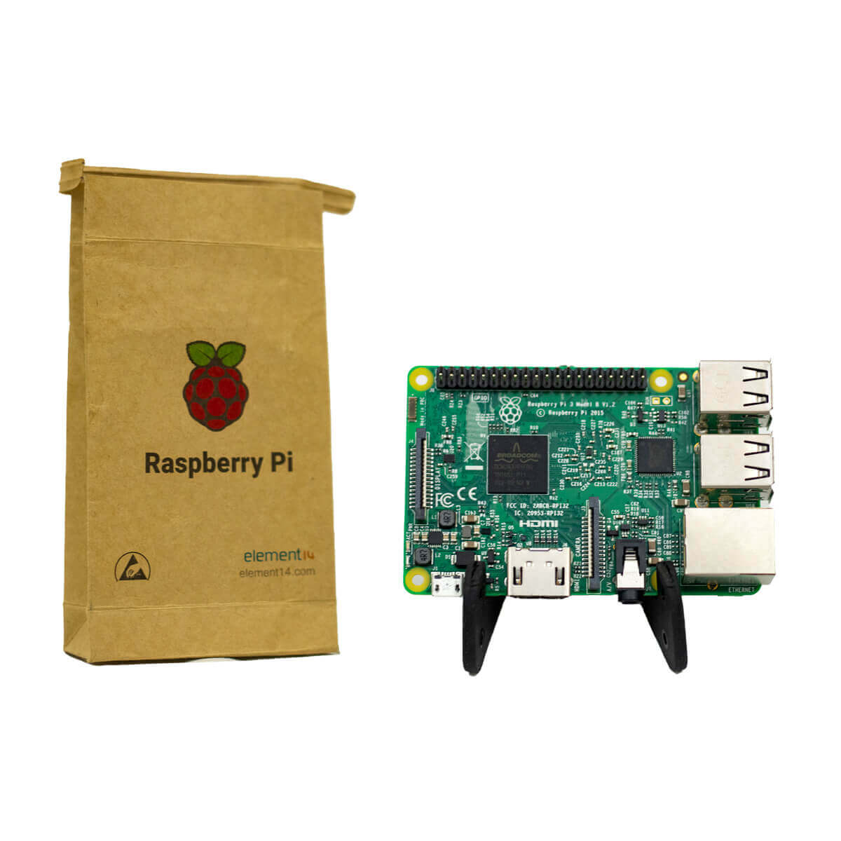 Kit 02 - Raspberry Pi 3 Model B 1.2ghz 1gb Ram - Mini Pc - Nav